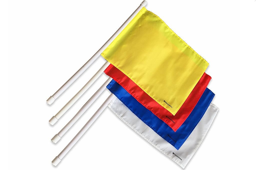 Set of referee flags water polo