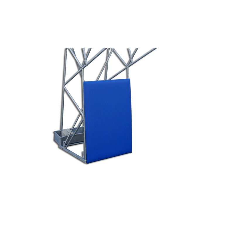 Protective pads for basketball backstops