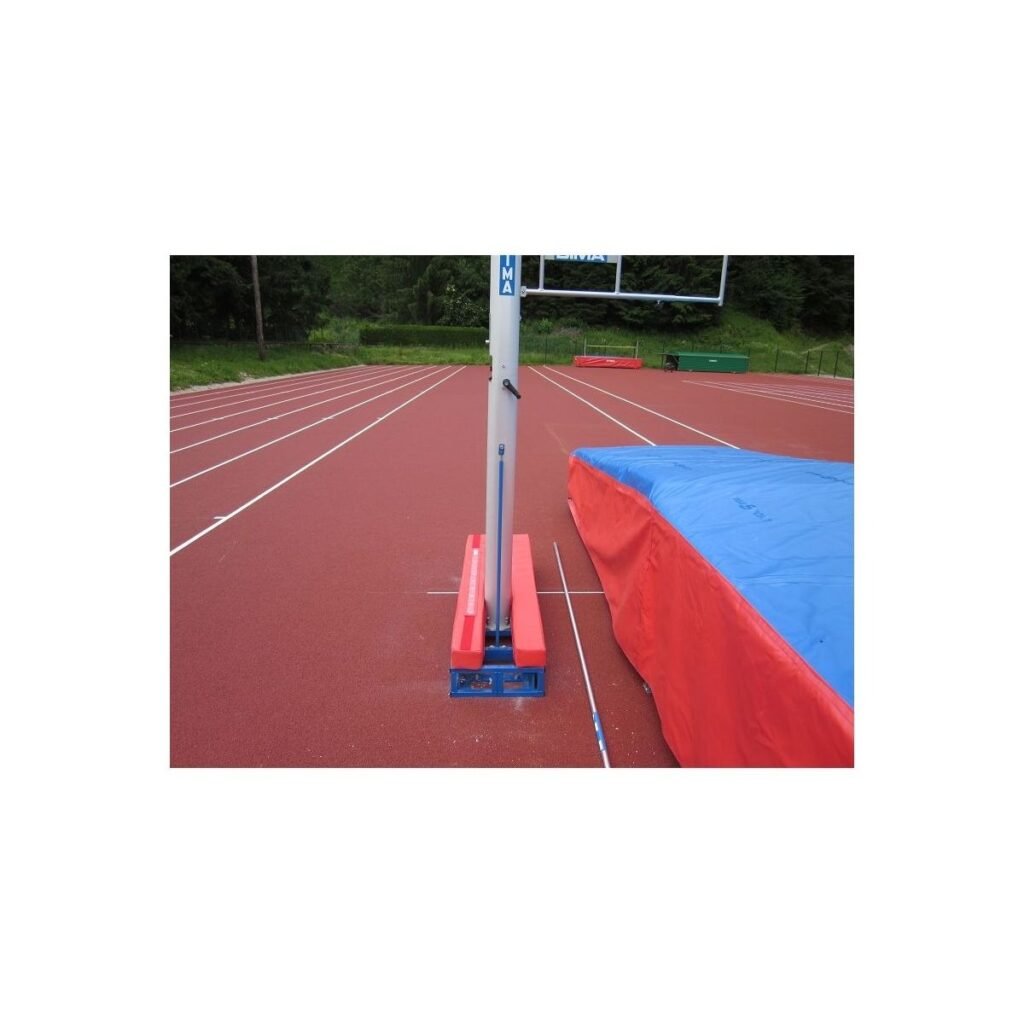 Pole-vault rail base pad