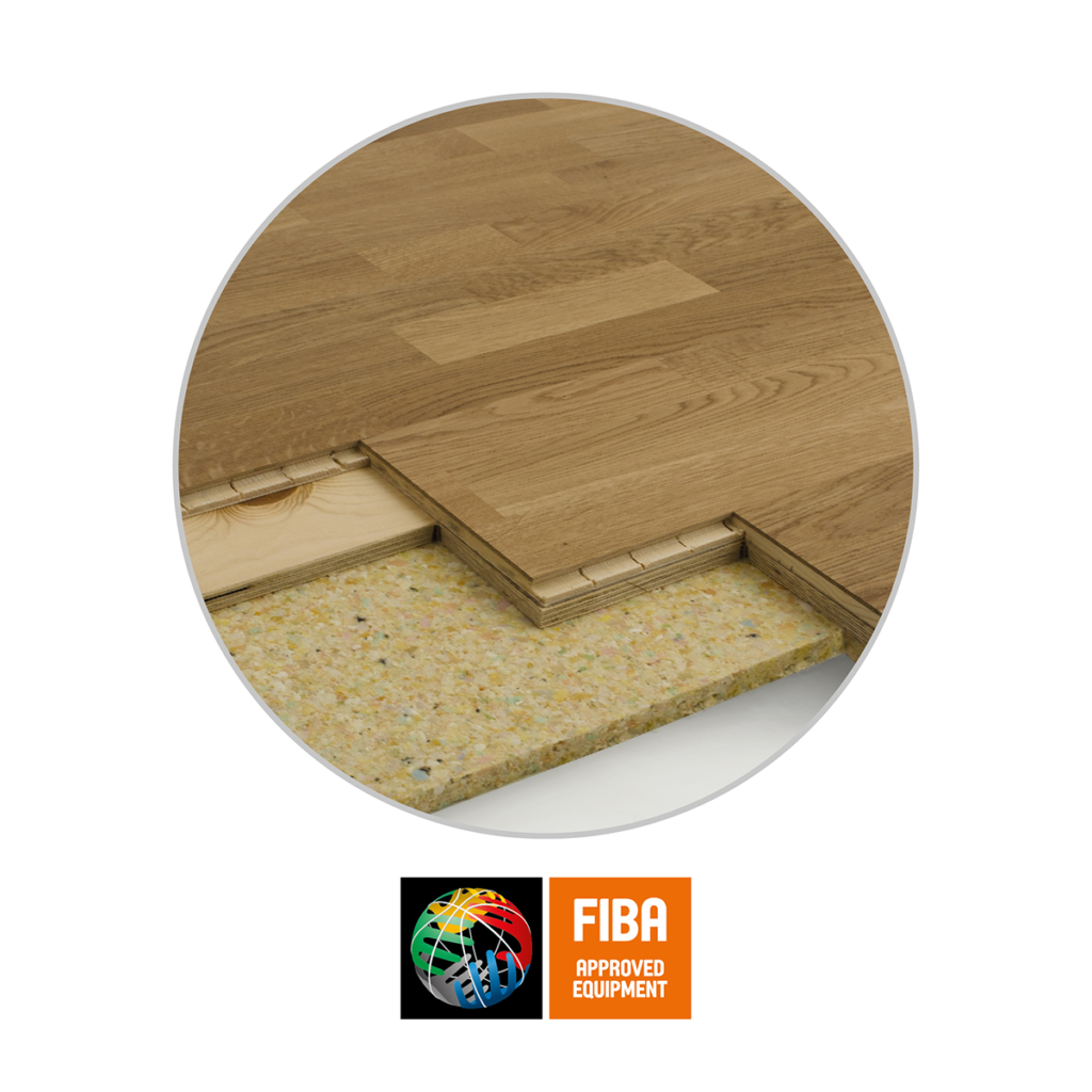 ADIBASIC 14 and BASIC 22 sports parquet system