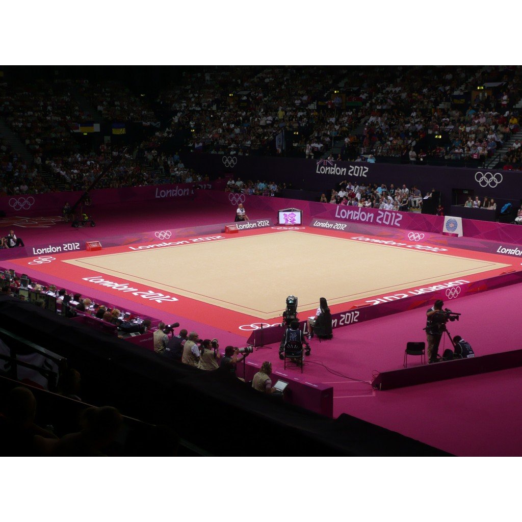 Complete rhythmic gymnastics competition floor