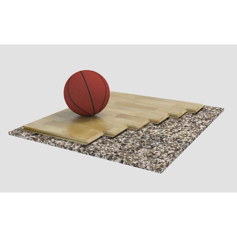 Sport floor series 1001 on a PUR elastic layer