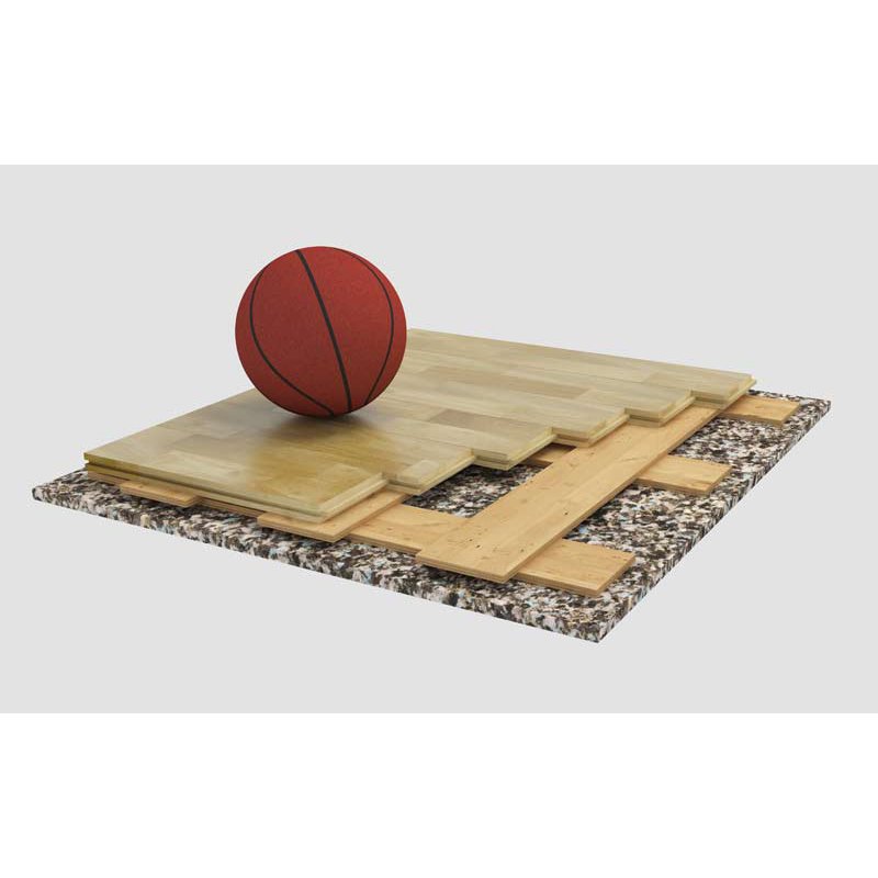 Sport floor series 1006 with plywood spring layer