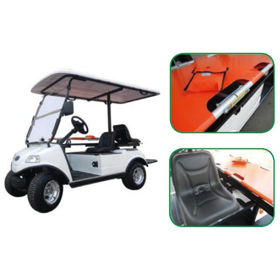 Ambulance vehicle for transferring injured players