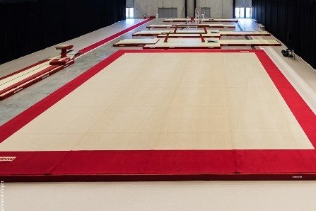 Exercise floor carpet