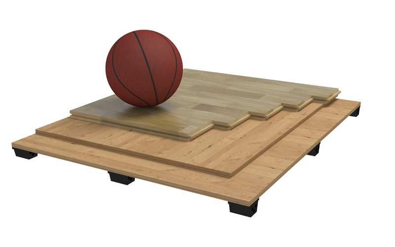 Sport floor series 1004 with Air Flex rubber cushion