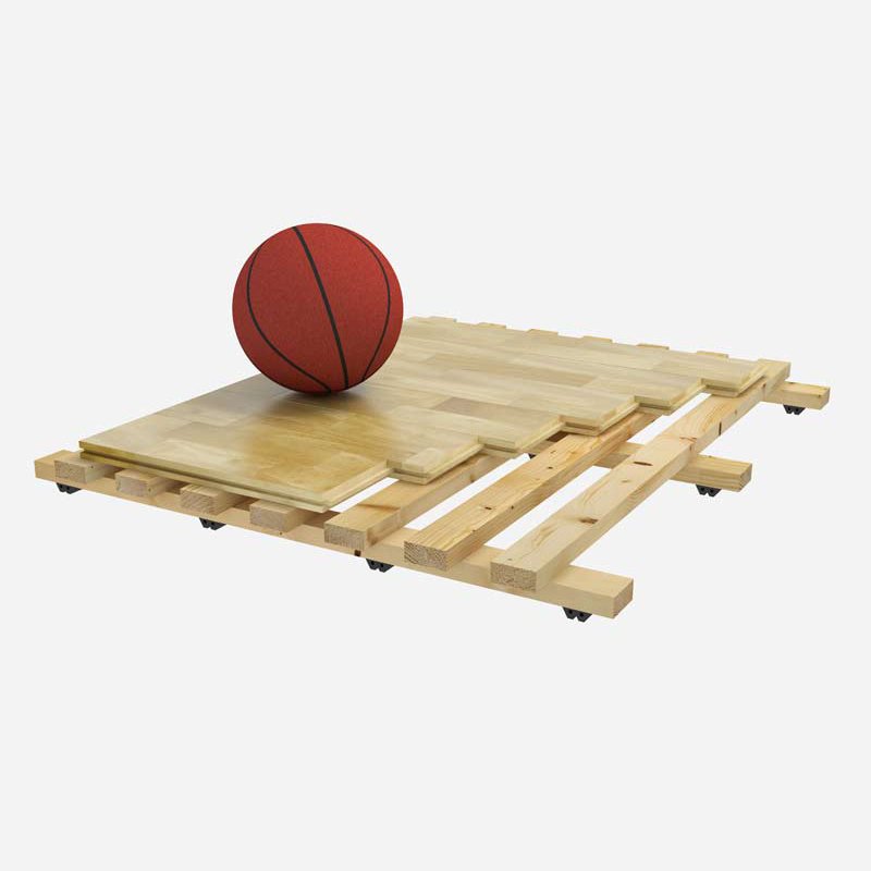 Sport floor series 1002 on fir battens and neoprene